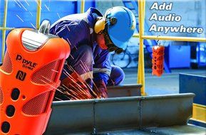 Pyle Sound Box Splash PWPBTN65BK Rugged and Splash-Proof Bluetooth Marine Grade Wireless Speaker with NFC Pairing...