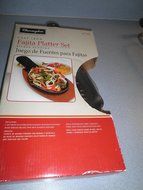 Charmglow Cast Iron Fajita Platter Set