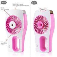 LIPPO Handheld USB Fans Mini Misting Cooling Fan USB Recharge Spraying Air Fan Humidifier Diffuser (Green) N4