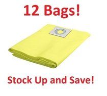 ShopVac Drywall Filtration Type Bags 10 - 14 Gal 90672 Shop Vac 12 Pack