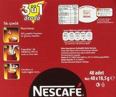 Nescafe 3 in 1 Regular Instant Coffee 48 Sticks N5