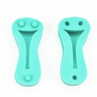 TANGCHU Soft Silicone Cake Mold Heel Of High-heeled Shoes 3.15*1.3*0.63inch Green N3