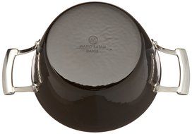 Mario Batali Light Enameled Cast Iron 3-Quart Round Casserole by Dansk, Black N4