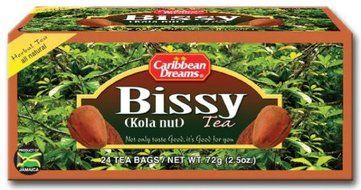 Caribbean Dreams Bissy Tea (Kola Nut), 24 tea bags (Pack of 3)