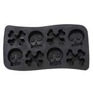 &quot;Skull Human Skeleton Shape Silicone Ice Cube Freeze Mold&quot; shopping