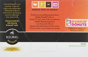 Dunkin' Donuts Coffee for K-cup Pods, Original Blend, 60 Count N10