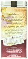 The Coffee Bean &amp; Tea Leaf, Tea, Hand-Picked Vanilla Ceylon, 20 Count Tin N3