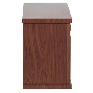 Best Choice Products 1000 Watt Hearth Portable Electric Fireplace Wood Grain Brown Color Mini Desk Tabletop N9