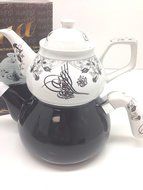 3 Pieces Tea Kettle Set-Family Size,Enamel,Stove Top,Second One N4