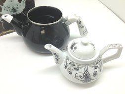3 Pieces Tea Kettle Set-Family Size,Enamel,Stove Top,Second One N5