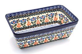 Polish Pottery Baker - Loaf Dish - Field of Dreams