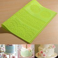 &quot;Large Silicone Lace Flower Mat Embosser Fondant Cake Mold&quot; shopping