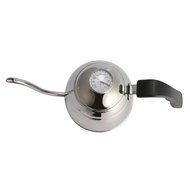 POUR OVER Coffee Kettle 0.9L with THERMOMETER Built-in For Perfect Hand Drip Coffee, Polished Chrome N6