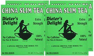 Tea Pot Tea China Slim Diet, 3.17-Ounce Units (Pack of 4)