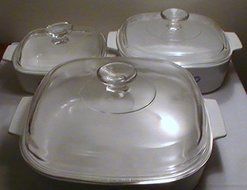 Corning Blue Cornflower Casserole Dishes with Lids--Set of (3) three 1 Qt., 2 Qt. &amp; 2.5 Quart N2