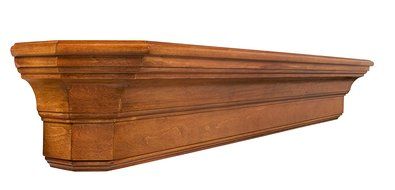 Pearl Mantels 490-72 Lindon Wood 72-Inch Fireplace Mantel Shelf, Unfinished