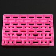 Lariy DIY Plastic Grid Shaped Cake Chocolate Candy Mold Biscuits Moulds Baking Tools