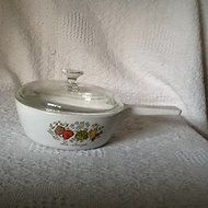 Vintage Corning Ware Le Sauge Spice of Life 1 Pint P-81-b Pan with Lid