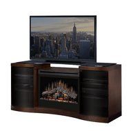 Dimplex Acton Electric Fireplace Media Console in Walnut