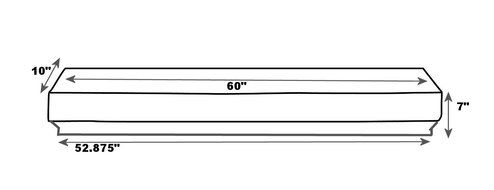 Pearl Mantels 490-72 Lindon Wood 72-Inch Fireplace Mantel Shelf, Unfinished N2