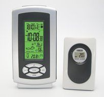 DYKIE RS8712ET Wireless Weather Station,Backlight Digital Alarm Clock Indoor Outdoor Temperature Outdoor Humidity N2