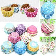 Tangc 100pcs Original Mini Round Cake Paper Holder Greaseproof Baking Cupcake Cases N5