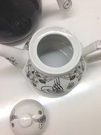 3 Pieces Tea Kettle Set-Family Size,Enamel,Stove Top,Second One N6