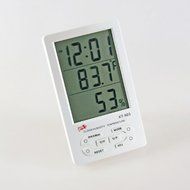 H:oter Large LED Display Digital Hygro- Thermometer With Min/ Max And Clock