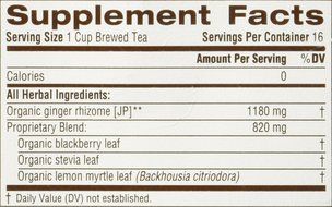 Traditional Medicinals Organic Ginger Aid Herbal Wrapped Tea Bags, 16 ct