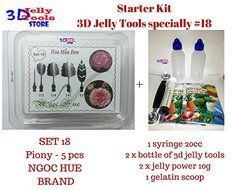 Starter Kit 3D Jelly Tools specially Type 18 - Peony - 3D Gelatin art tools