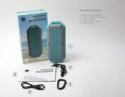 iJoy Beach Bomb IP66 Waterproof Shockproof Portable Bluetooth Speaker With built in Mic Aux-In and 2,000mAh Battery...
