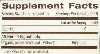 TRADITIONAL MEDICINALS TEA,OG2,PEPPERMINT, 16 BAG