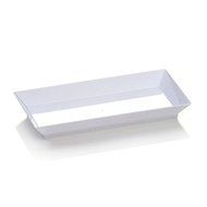 White 1 3/4 x 2 1/2 Inch White Mini Rectangle Dish - Case of 200