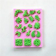 Wocuz W0535 Lace Decoration Candy Making Silicone Mold Cake Decoration Mould Fondant Chocolate Small Pastry Tool