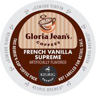Gloria Jean's Coffees, French Vanilla Supreme K-Cup Portion Pack for Keurig Brewers 24-Count N2