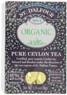 ST. DALFOUR Organic Tea, Tea Bags, Pure Ceylon, 1.75-Ounce Bags, 25-Count Boxes (Pack of 6) N4