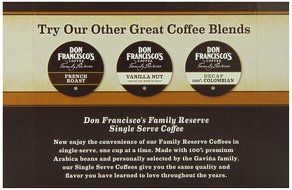 Don Francisco Coffee Family Reserve Hawaiian Hazelnut Single Serve Coffee, 12 Count (Pack of 6) N2