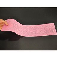 FOUR-C Lace Cake Mold Silicone Lace Mat Decoration Pad for Cake Baking Color Pink N2