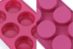 Round Cake Rims Silicone Biscuit mold Egg tart Tool N2