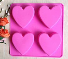 HSE Heart type Muffin Sweet Candy Jelly fondant Cake Mold Silicone tool Baking Pan