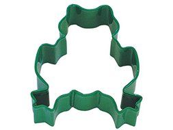 R&amp;M Frog 3&quot; Cookie Cutter Bright Green with Brightly Colored, Durable, Baked-on Polyresin Finish