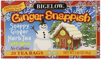 Bigelow Ginger Snappish Herbal Tea with Lemon (box of 20)