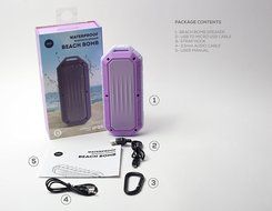 iJoy Beach Bomb IP66 Waterproof Shockproof Portable Bluetooth Speaker With built in Mic Aux-In and 2,000mAh Battery... N5