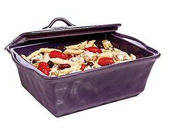 HOME DECOR KITCHEN RACHAEL RAY CERAMIC CASSEROLE BAKING DISH TRAY LAVENDER BAKEWARE/COOKWARE