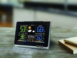 La Crosse Technology C87214 Multicolor Wireless Forecast Station, Black N3