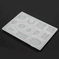 "12 Models Silicone Mold Mould Resin DIY Pendant Jewelry Tools Accessories" shopping N4