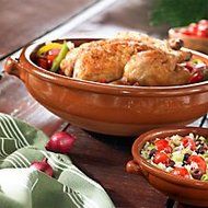 Rustic Roman Terra Cotta Cazuela Serving Dish (11.5 in, 112 oz /14 cup capacity)