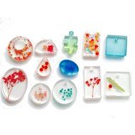 "12 Models Silicone Mold Mould Resin DIY Pendant Jewelry Tools Accessories" shopping N6