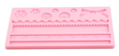 AmaranTeen - 1pcs Silicone Embossing Mold Mould Gum Fondant Lace Paste Cake N3