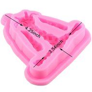 Mujiang Animal Molds Silicone Fondant Cake Decorating Supplies Set Of 5 N3